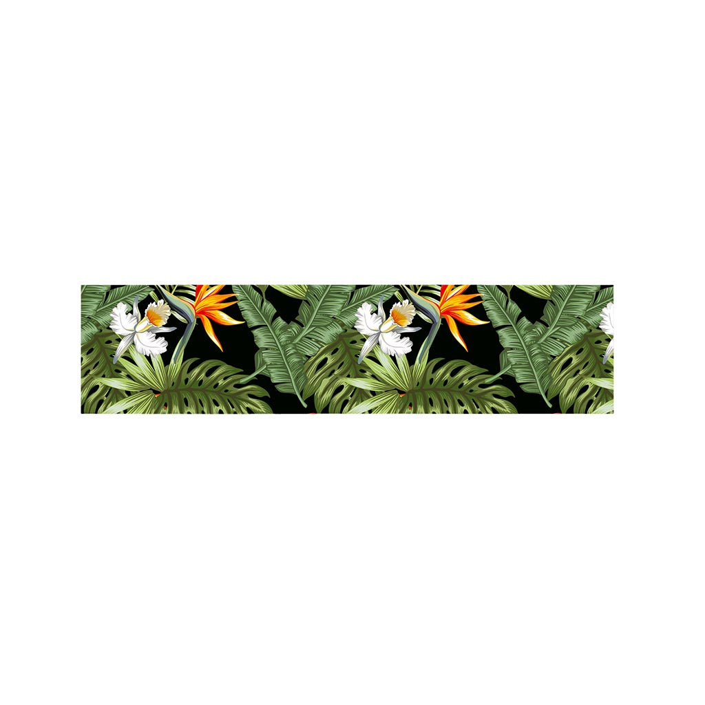 Hawaii Tropical Plants Pattern Print Bed Runner