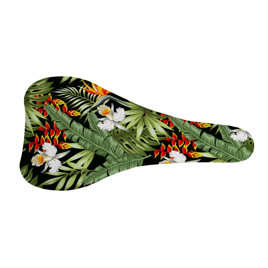 Hawaii Tropical Plants Pattern Print Bicycle Seat Cover