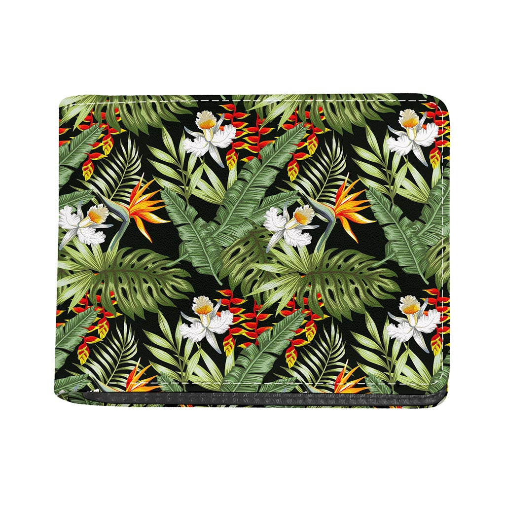 Hawaii Tropical Plants Pattern Print Bifold Wallet