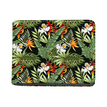 Hawaii Tropical Plants Pattern Print Bifold Wallet