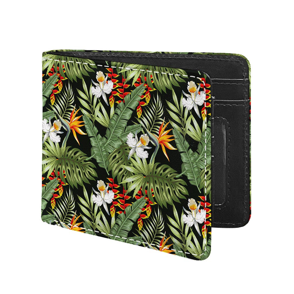Hawaii Tropical Plants Pattern Print Bifold Wallet