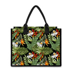 Hawaii Tropical Plants Pattern Print Canvas Tote Bag