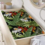 Hawaii Tropical Plants Pattern Print Changing Pad Cover