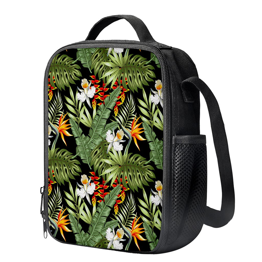 Hawaii Tropical Plants Pattern Print Crossbody Lunch Bag