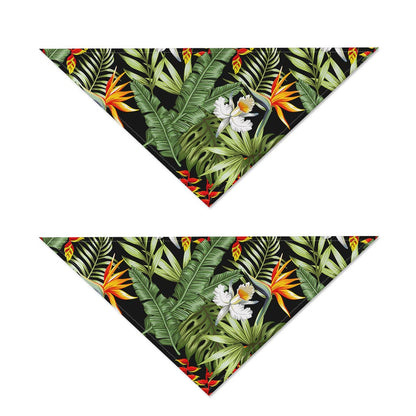 Hawaii Tropical Plants Pattern Print Dog Bandana