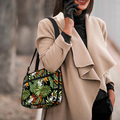 Hawaii Tropical Plants Pattern Print Double Strap Bible Bag