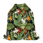 Hawaii Tropical Plants Pattern Print Drawstring Bag