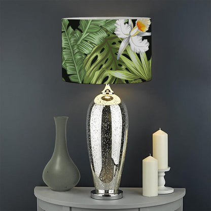 Hawaii Tropical Plants Pattern Print Drum Lamp Shade