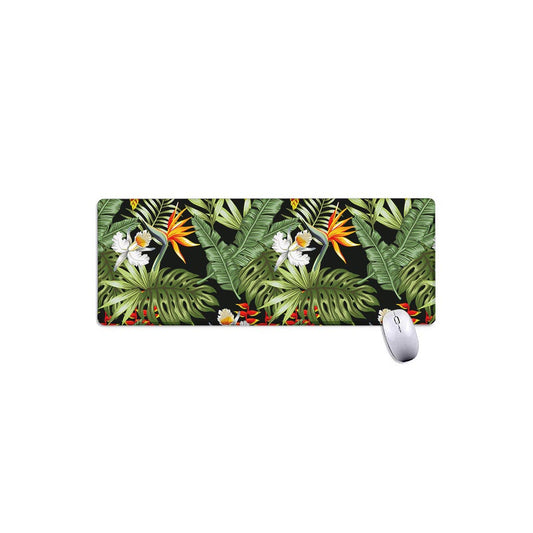 Hawaii Tropical Plants Pattern Print Extended Mouse Pad
