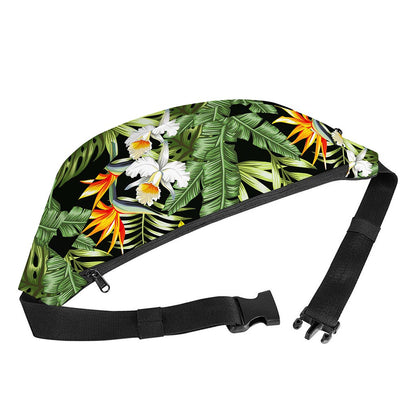 Hawaii Tropical Plants Pattern Print Fanny Pack