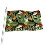 Hawaii Tropical Plants Pattern Print Flag