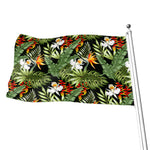 Hawaii Tropical Plants Pattern Print Flag