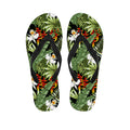 Hawaii Tropical Plants Pattern Print Flip Flops