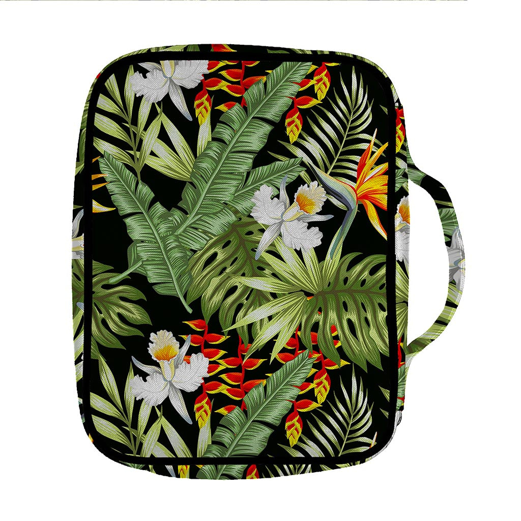 Hawaii Tropical Plants Pattern Print Front Pocket Bible Bag