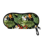 Hawaii Tropical Plants Pattern Print Glasses Case