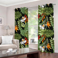 Hawaii Tropical Plants Pattern Print Grommet Curtains