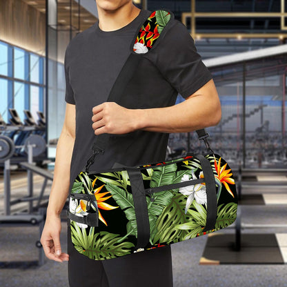 Hawaii Tropical Plants Pattern Print Gym Bag