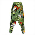 Hawaii Tropical Plants Pattern Print Hammer Pants