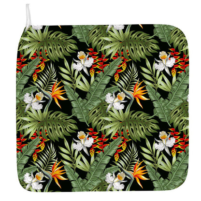 Hawaii Tropical Plants Pattern Print Hand Towel