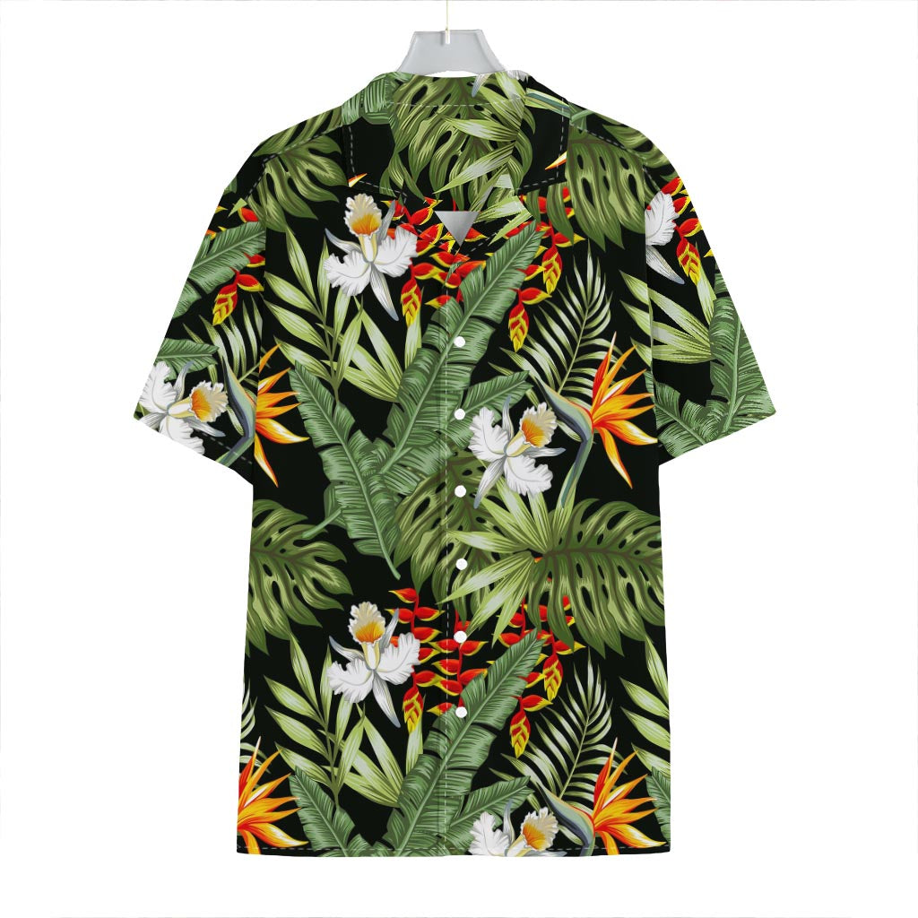 Hawaii Tropical Plants Pattern Print Hawaiian Shirt