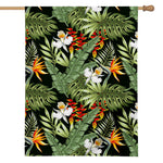 Hawaii Tropical Plants Pattern Print House Flag