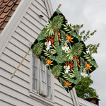 Hawaii Tropical Plants Pattern Print House Flag