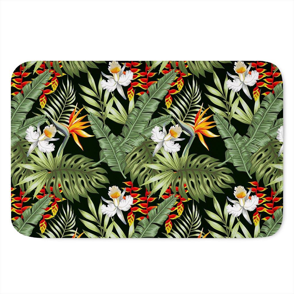 Hawaii Tropical Plants Pattern Print Indoor Door Mat