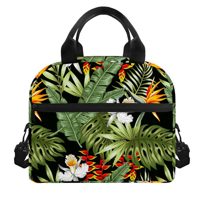 Hawaii Tropical Plants Pattern Print Insulated Lunch Bag
