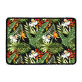 Hawaii Tropical Plants Pattern Print Kitchen Mat