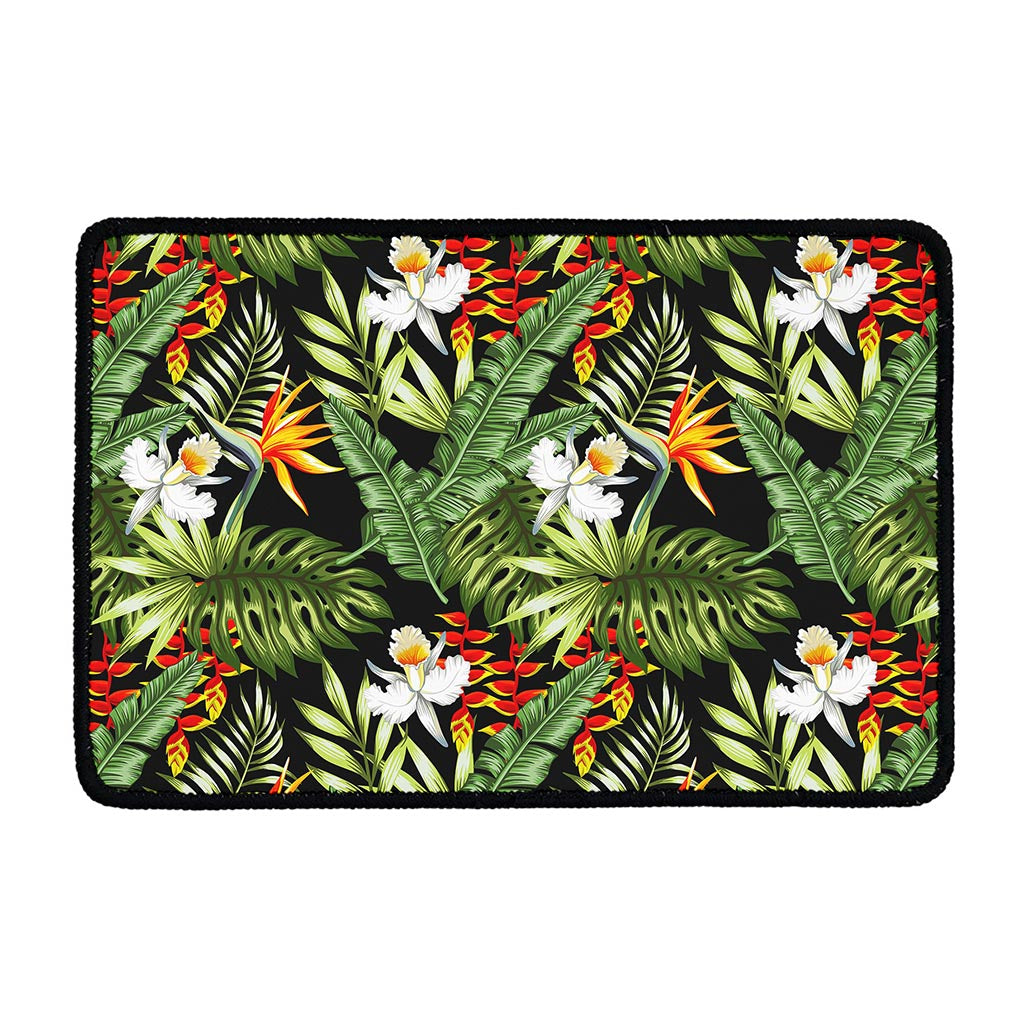 Hawaii Tropical Plants Pattern Print Kitchen Mat