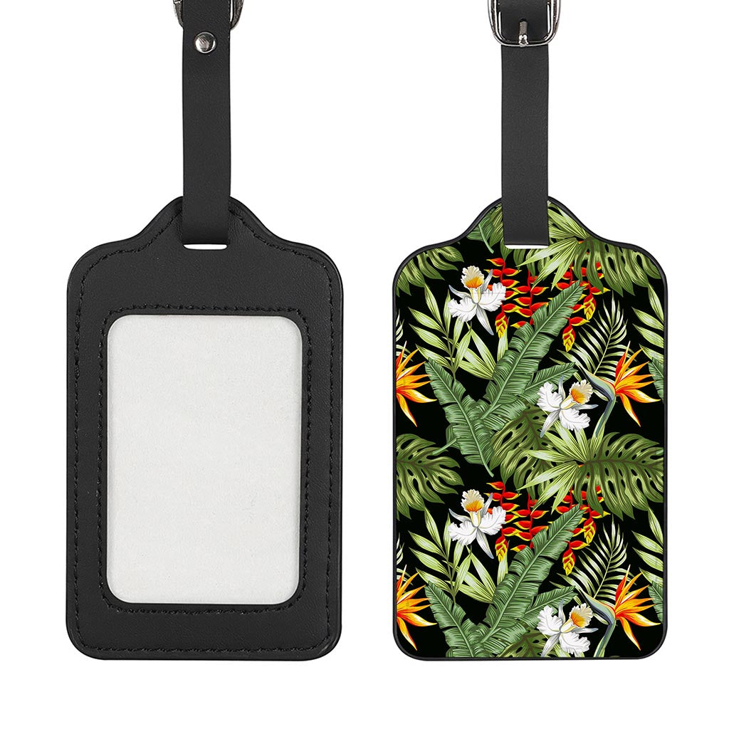 Hawaii Tropical Plants Pattern Print Luggage Tag