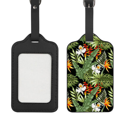 Hawaii Tropical Plants Pattern Print Luggage Tag