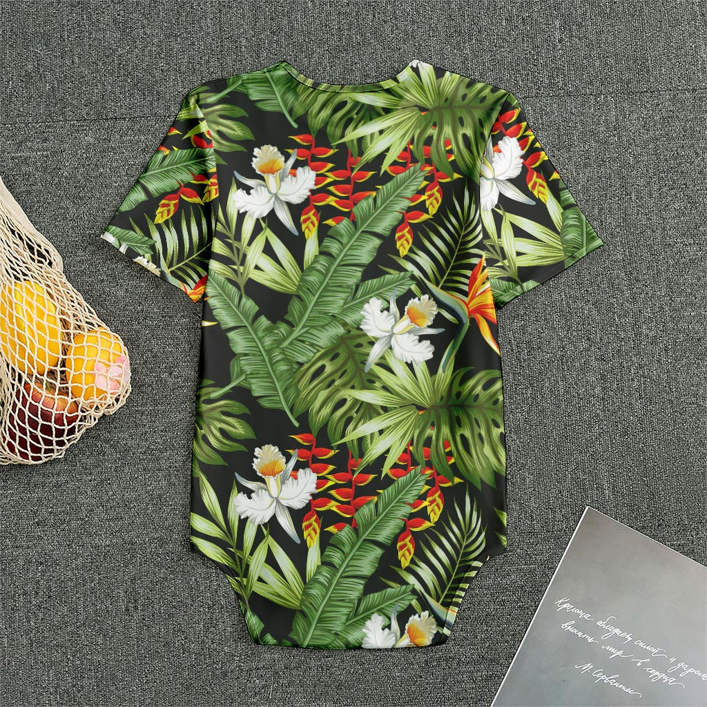 Hawaii Tropical Plants Pattern Print Men's Bodysuit