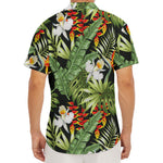 Hawaii Tropical Plants Pattern Print Men's Deep V-Neck Shirt