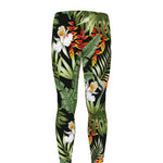 Hawaii Tropical Plants Pattern Print Men's leggings