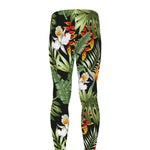Hawaii Tropical Plants Pattern Print Men's leggings