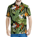 Hawaii Tropical Plants Pattern Print Men's Polo Shirt