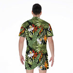 Hawaii Tropical Plants Pattern Print Men's Rompers