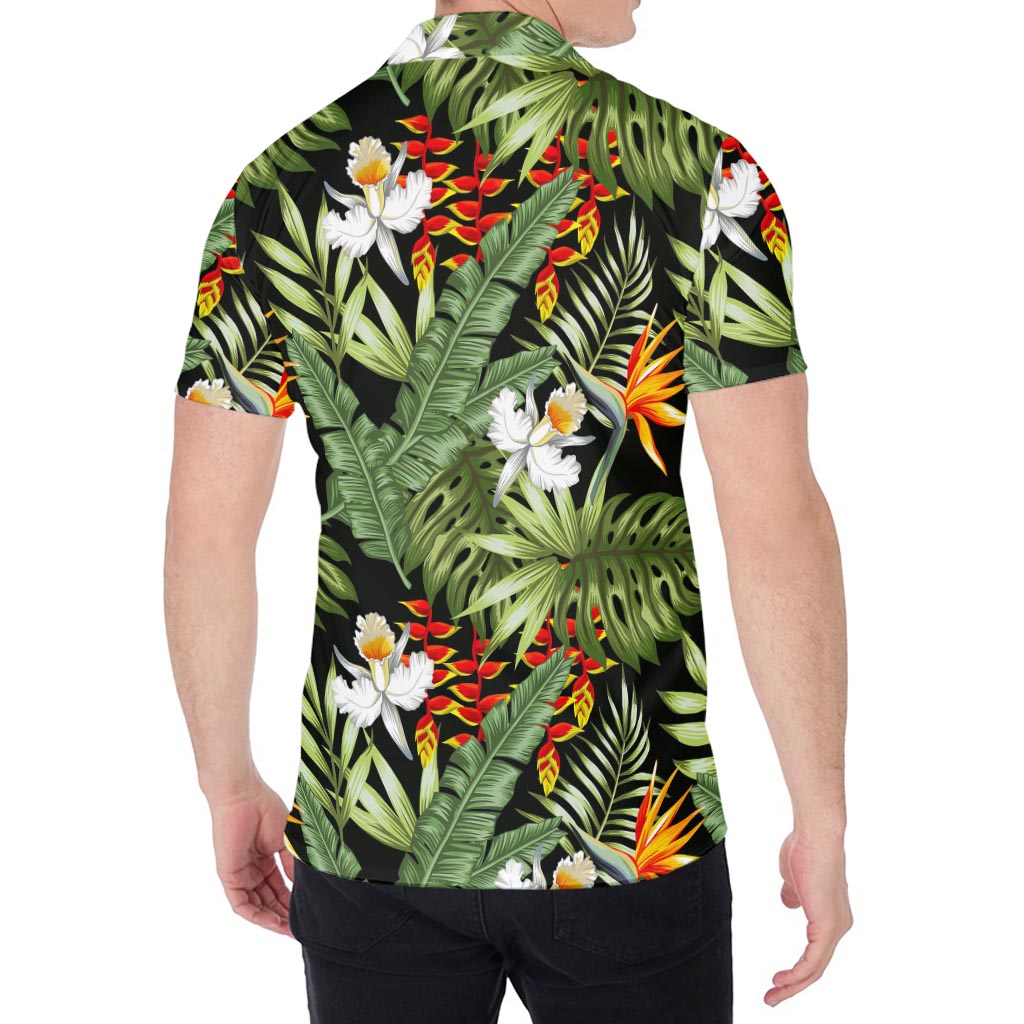 Hawaii Tropical Plants Pattern Print Men's Shirt
