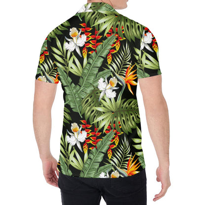 Hawaii Tropical Plants Pattern Print Men's Shirt