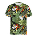 Hawaii Tropical Plants Pattern Print Men's Athletic T-Shirt