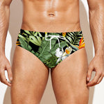 Hawaii Tropical Plants Pattern Print Men's Swim Briefs