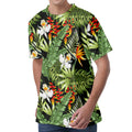 Hawaii Tropical Plants Pattern Print Men's Velvet T-Shirt