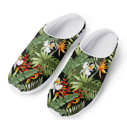 Hawaii Tropical Plants Pattern Print Mesh Casual Shoes