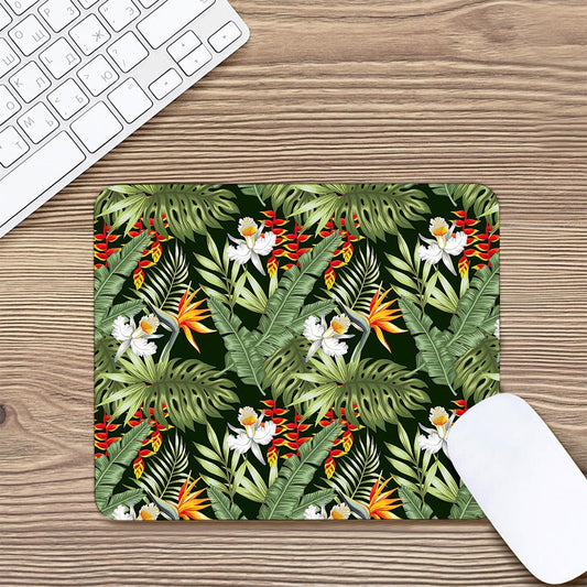 Hawaii Tropical Plants Pattern Print Mouse Pad