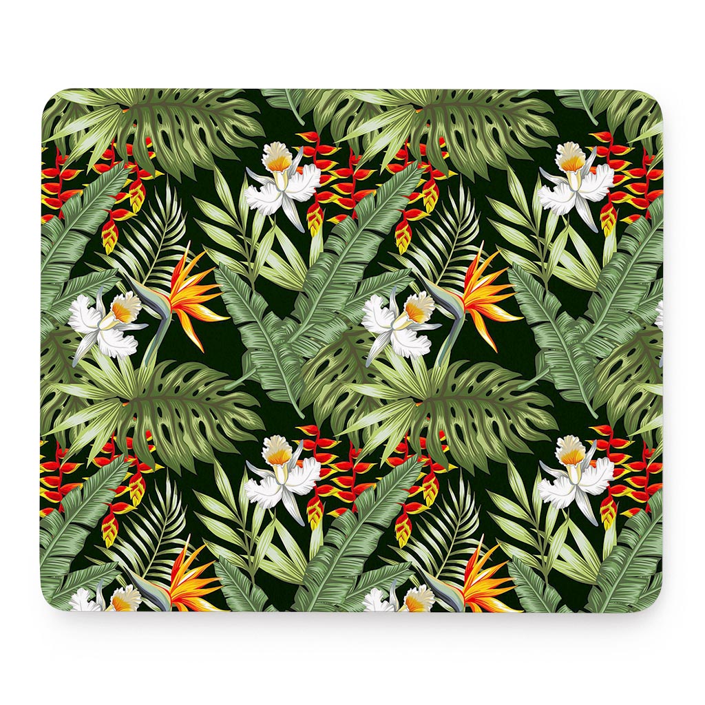 Hawaii Tropical Plants Pattern Print Mouse Pad