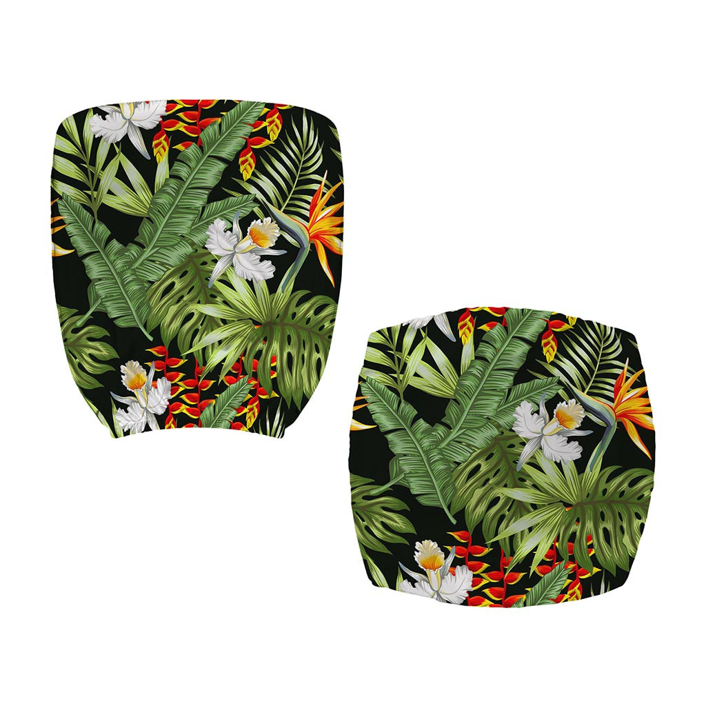 Hawaii Tropical Plants Pattern Print Office Chair Cover