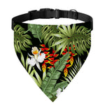 Hawaii Tropical Plants Pattern Print Over The Collar Dog Bandana