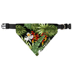 Hawaii Tropical Plants Pattern Print Over The Collar Dog Bandana