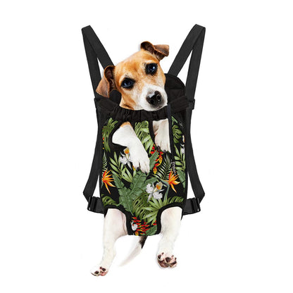 Hawaii Tropical Plants Pattern Print Pet Carrier Backpack